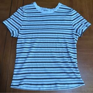 American Eagle Striped Short Sleeve T-Shirt